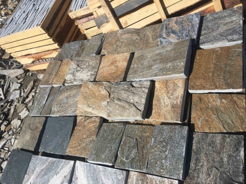 Плитка пилёная златолит Уральский для цоколя, отмостки купить в Азнакаево